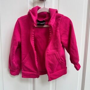 Real Love 2T Girls Pink Hoodie Sweatshirt- MISSING ZIPPER
